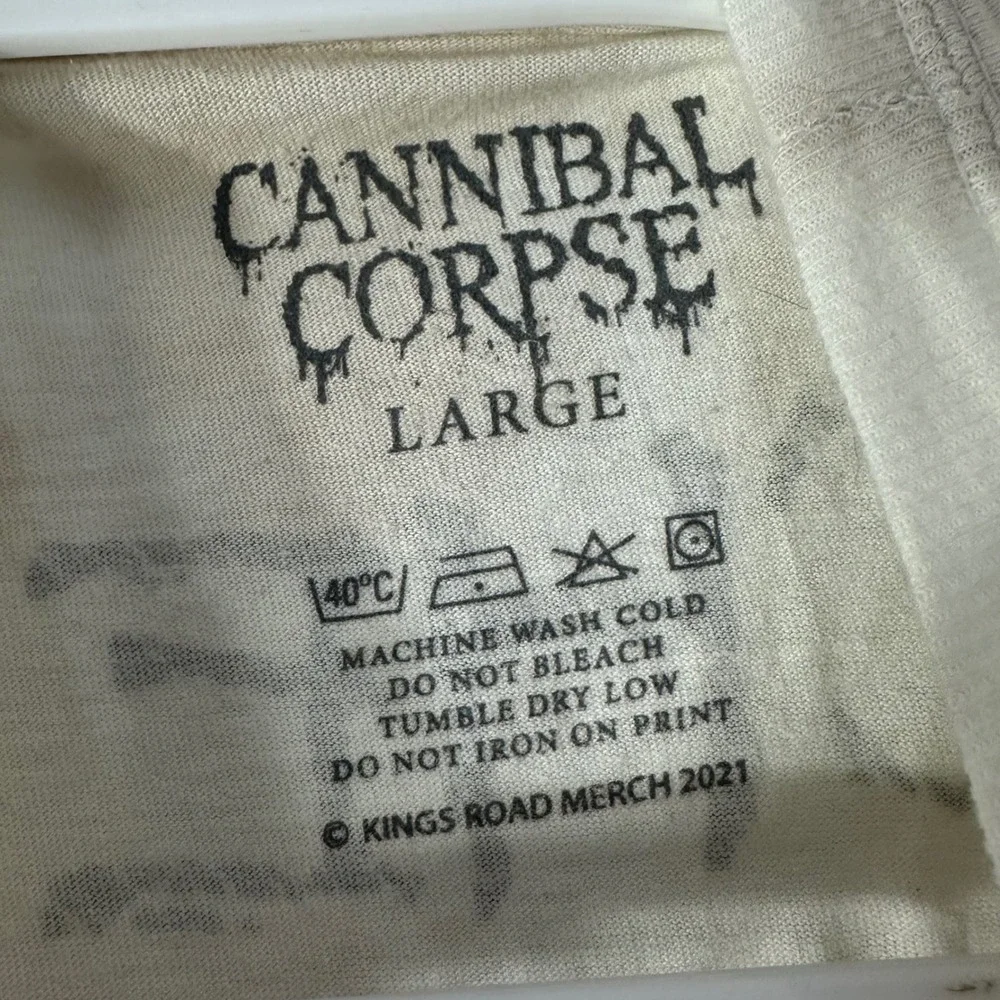 Cannibal Corpse Butchered at Birth Metal Band Shirt‎ Mens Large Tan Tie Dye 2021